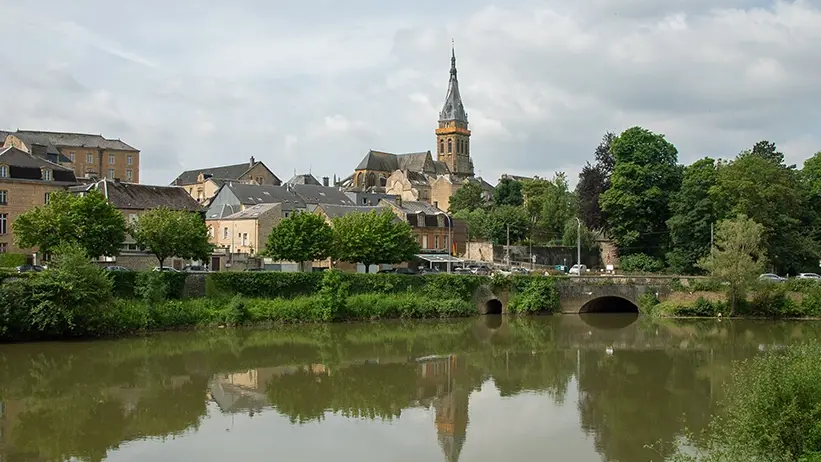 view of the river in charleville mezieres