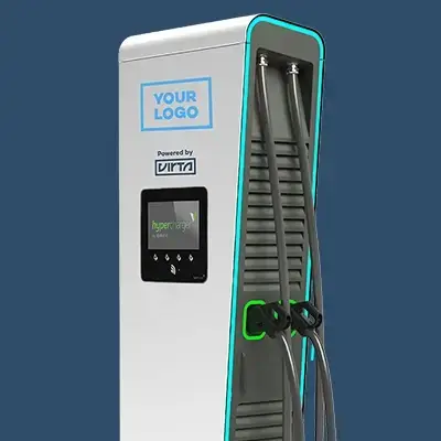 Charging station HYC200 on blue background