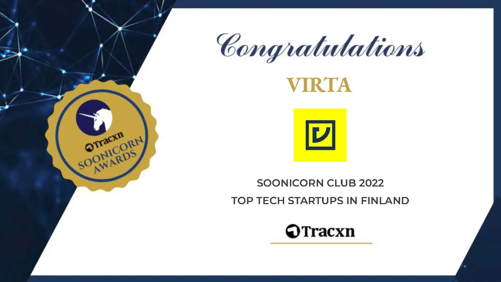 Virta Soonicorn award