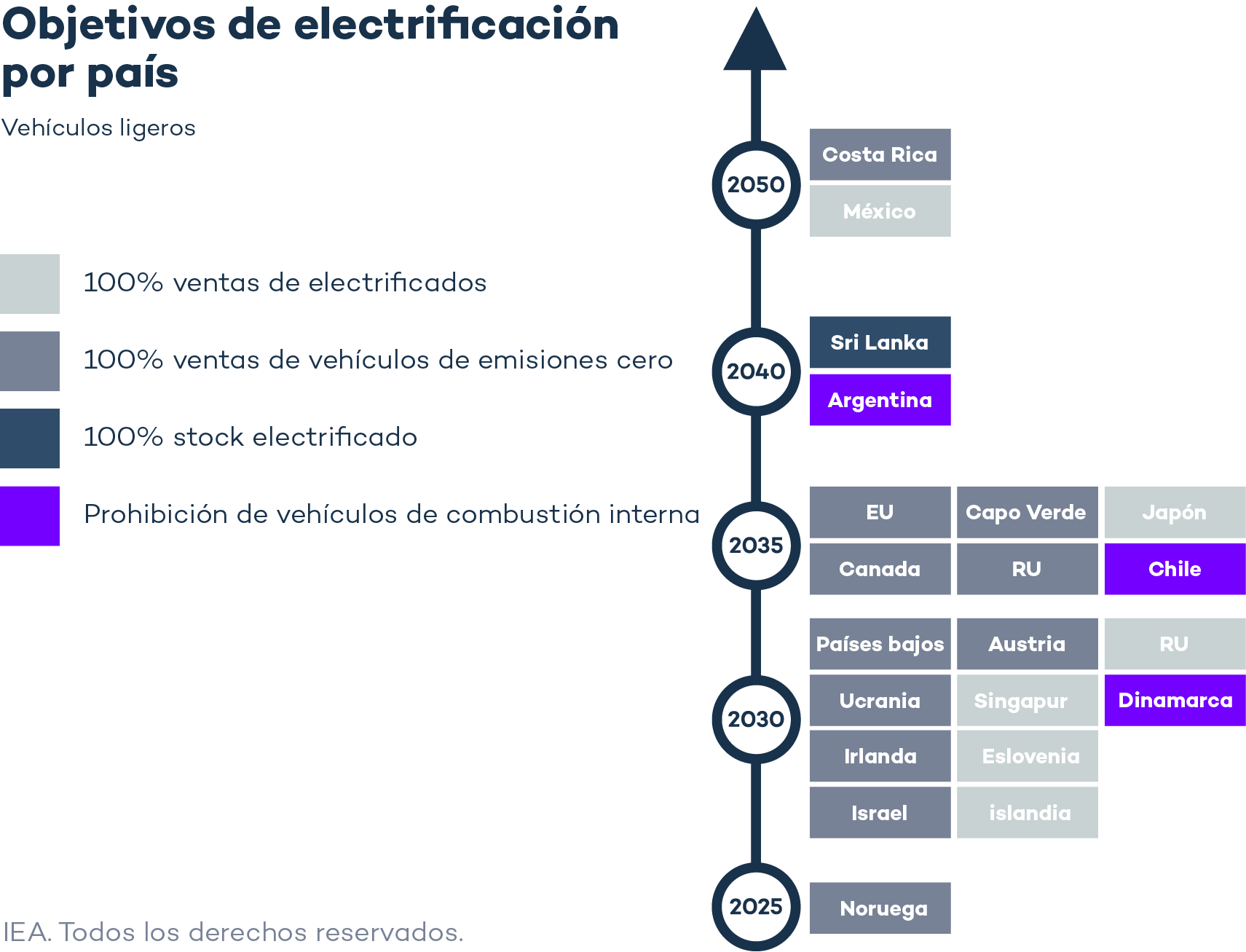 electrification targets by country-ES